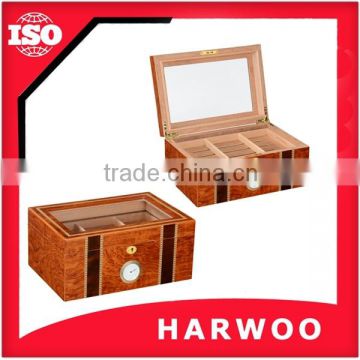 High-end handmade wood material humidor box for sale