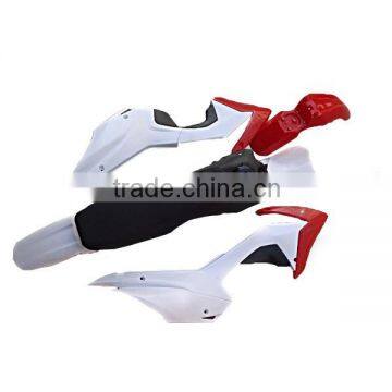 NEW CRF110 COMPLETE RED WHITE PLASTIC KIT PITBIKE DHZ THUMPSTER