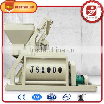 China JS Series JS500 JS750 JS1000 JS1500 JS2000 JS3000 Stationary Double Twin Shaft Concrete Mixer