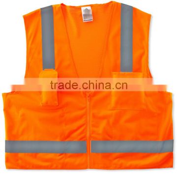 High visiable day and night use roadway safety vest ANSI CLASS 2