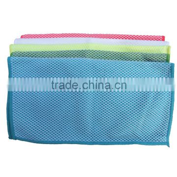 Custom kitchen microfiber cleaning cloth with mesh cloth
