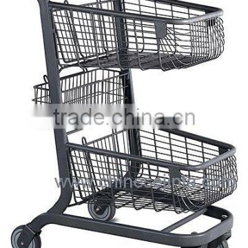 Two basket trolley,shopping trolley,shopping cart