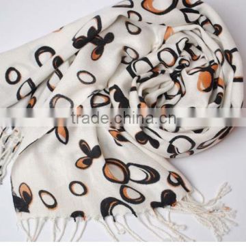 zebra printed pashmina scarf new 35