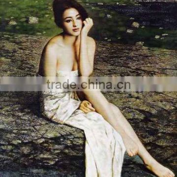 high quality sexy girl sample picture of canvas painting