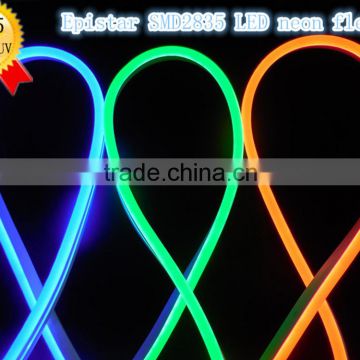 10mm thin mini neon flex rope light / waterproof anti-UV flexible neon for building decorative