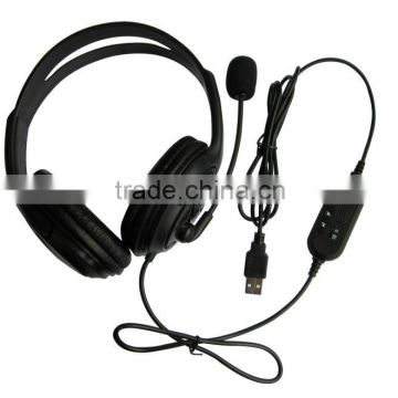 2013 new product Hot selling wired headset for PS3/computer