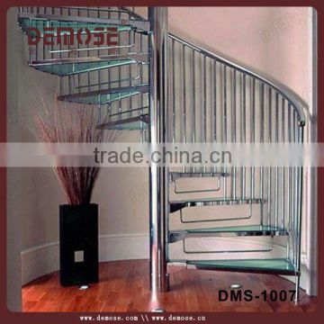 stainless steel round stairs outside stairs design