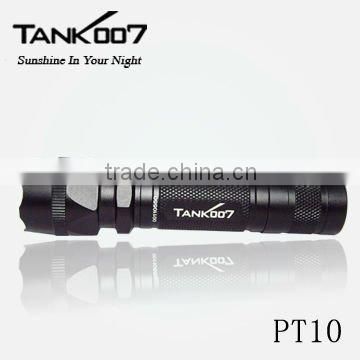 TANK007 PT10-1(one mode) 225lumens led police flashlight (five mode available)