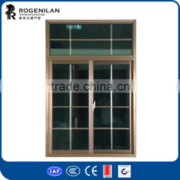 Rogenilan 76 series pictures residential aluminum sliding window with grill design