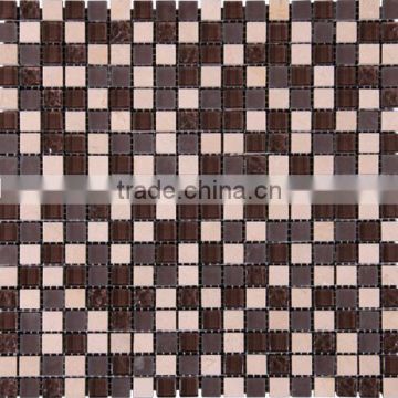 SKY-M006 Swimming Pool Outdoor Pink Stars Marble Mosaic Tile