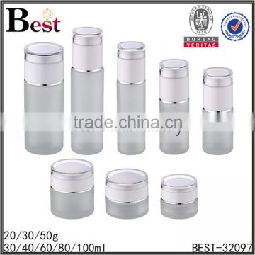 various frosted glass bottle factory cosmetic glass bottle                        
                                                                                Supplier's Choice