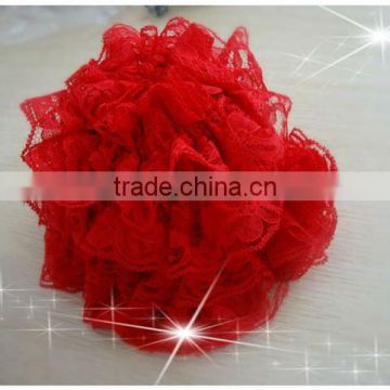 2012 new lovely red princess lace hat for kids