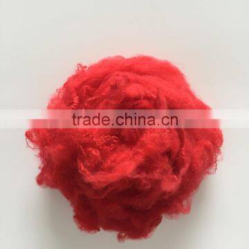 Dope Dyed Recycled Polyester Staple Fiber Price 2.5d*65mm