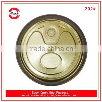 Food container with lid 202# tin can easy open end