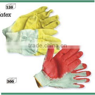 Latex glove and rubber glove