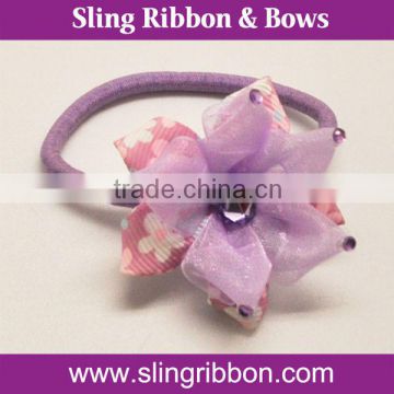 Handmade 2014 Print Ribbon Flower Headwear