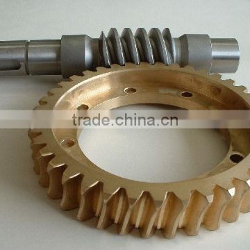 Precision hardened worm gear set with large torque