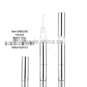 SMU236---2ml Cosmetic pen for teeth whitening gel, lipgloss/ aluminum empty pen