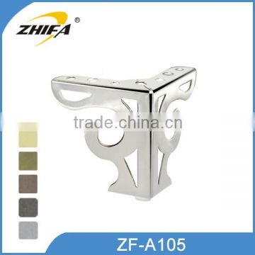 ZHIFA ZF-A105 factory price metal sofa leg, buy furniture legs, black sofa legs