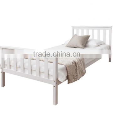 factory price single size bed , solid pine wooden bed
