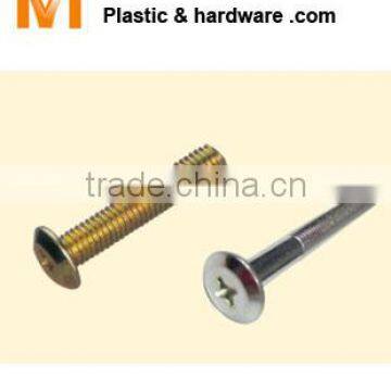 M6 and M8 all steel nickel or zinc-plated Flat head screw