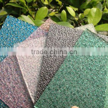 Decorative PC embossed sheet, solid sheet, colorful solid embossed board