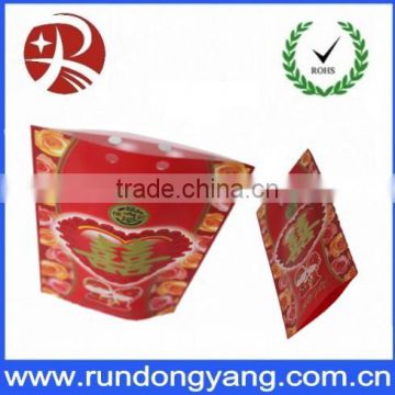 heat seal environment friendly plastic food packing bag for wedding