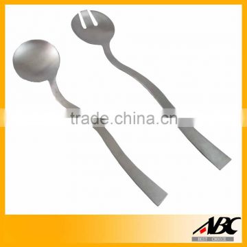 Stainless Steel Cooking Tools Salad Spoon And Salad Fork