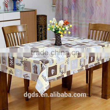 China manufacturer PE PVC Lace Tablecloth in rolling 137x20meter for Egypt market
