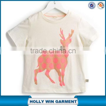 Manufacture of children clothing korean girls fashion t shirts with wholesale price