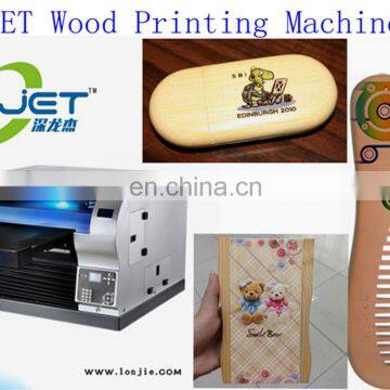 SLJET plywood wood block flatbed inkjet printer printing machine on wood