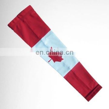 2015 Athletic Sport Health Wear Compression Sublimated Canadian flag Arm Sleeves AS-043