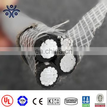 UL listed 854 standard AA-80302 2 2 aluminum alloy conductor concentric service entrance type USD cable for the US market