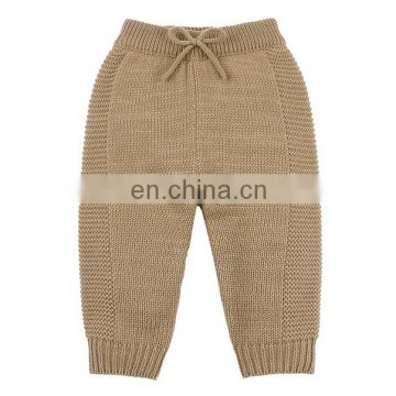 2020  Kids Cotton Trousers Autumn Winter Keep Warm Sweater Knit Pants