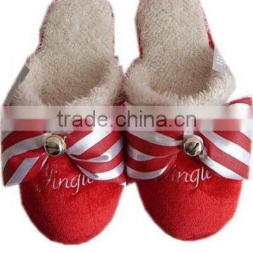 Chirstmas style soft plush slippers