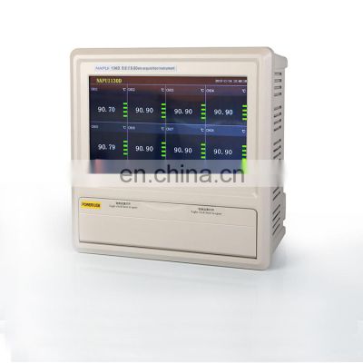 NAPUI130D Industrial Universal 16 Multi channel Temperature Data Logger RTD PT100 Thermocouple input lcd display
