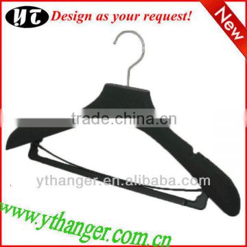 PL-29 clothes hanger wholesale and ps plastic hanger with bar