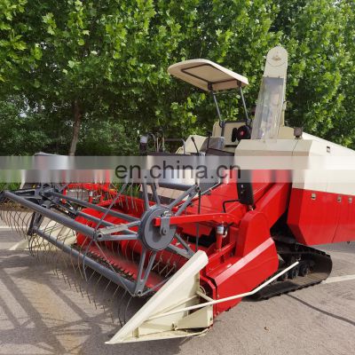 Good working Cheap Automatic discharge paddy Grain Mini 4LZ-5  Wheat Rice combined  harvesting machine