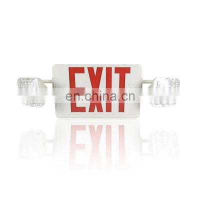TOP Sale Durable LED Twin Spot Light Emergency Light Combo Exit Sign Emergency Lamp