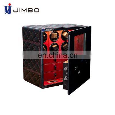 JIMBO High quality PU leather automatic vibrator watch winding watch winder luxury box