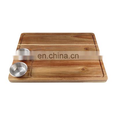Eco Friendly Natural Custom Logo Kitchen Bamboo Cutting Board For Vegetable, Fruit, Meat