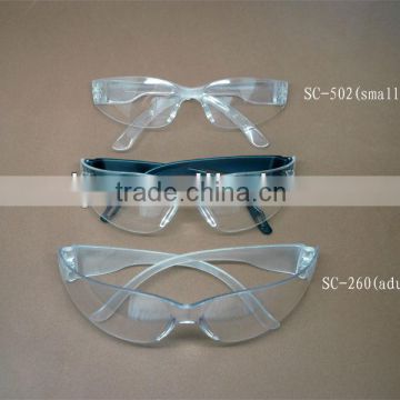 ANSI Z87.1 polycarbonate safety goggle, classic safety glasses