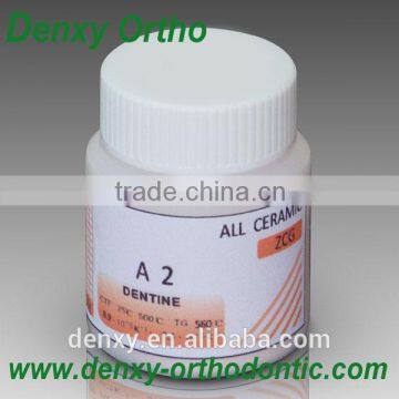 Dental metal alloy suitable porcelain powder, ceramic alloy powder