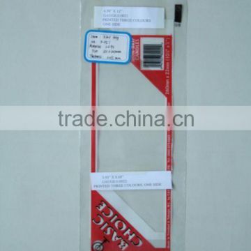 Transparent LDPE Flat Packing Bag With Printing