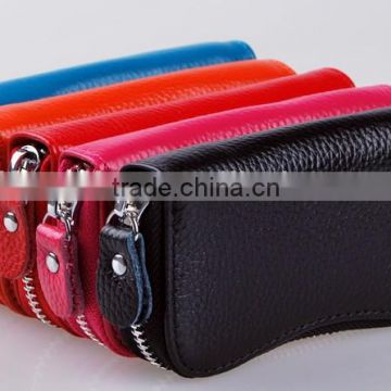 2016 Ostart Black Portable 6 Clips PU Leather Car wallet Keychain Key Holder Bag Case Wallet Cover