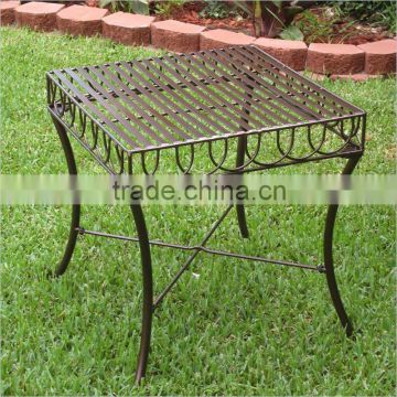 Iron Outdoor Patio Side Table