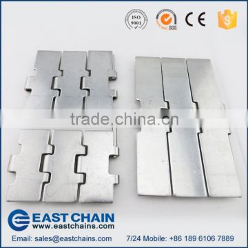 Single hinge straight running width 152.4mm 420 stainless steel slat chain SS812-K600