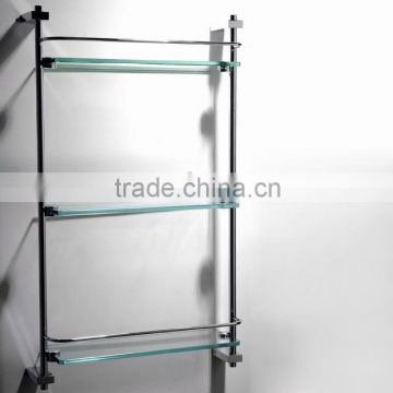 3-tier bathroom glass shelf