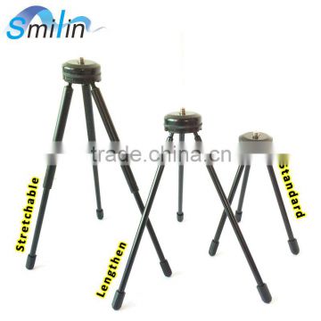 Three size Aluminum Tripod Camera Support"Standard/Lengthen/Stretchable"Mini Projector Tripod Mount for option pro cam tripod
