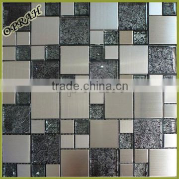 Wholesale interior decoration 4823 pattern crystal metallic mosaic tile